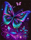 Papillon Diy Kits Acrylique Peintures Par Numéros Pour Adulte Enfant MJ1551