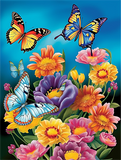Papillon Diy Kits Acrylique Peintures Par Numéros Pour Adulte Enfant MJ1554