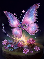 Papillon Diy Kits Acrylique Peintures Par Numéros Pour Adulte Enfant MJ1556