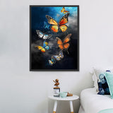 Papillon Diy Kits Acrylique Peintures Par Numéros Pour Adulte Enfant MJ1560