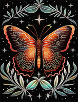 Papillon Diy Kits Acrylique Peintures Par Numéros Pour Adulte Enfant MJ1564