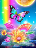 Papillon Diy Kits Acrylique Peintures Par Numéros Pour Adulte Enfant MJ1567