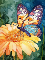 Papillon Diy Kits Acrylique Peintures Par Numéros Pour Adulte Enfant MJ1568