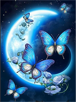 Papillon Diy Kits Acrylique Peintures Par Numéros Pour Adulte Enfant MJ1572