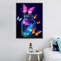 Papillon Diy Kits Acrylique Peintures Par Numéros Pour Adulte Enfant MJ1576