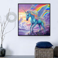 Licorne Diy Kits Acrylique Peintures Par Numéros Pour Adulte Enfant MJ1643