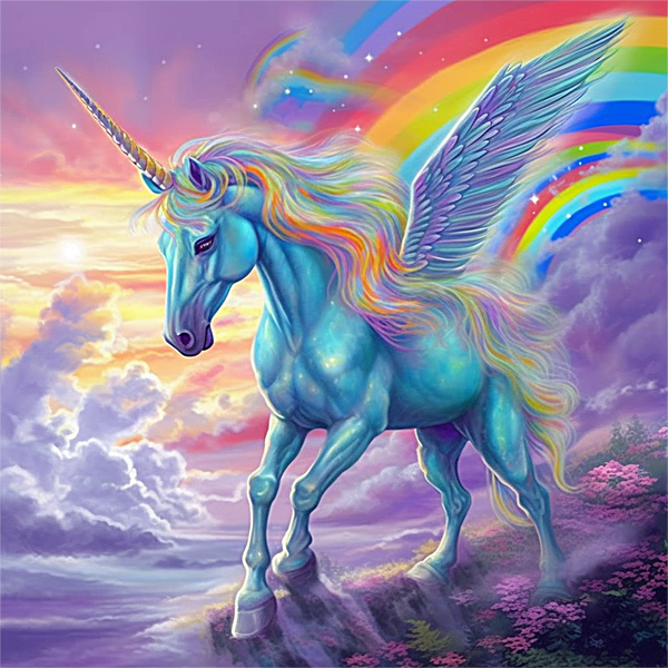 Licorne Diy Kits Acrylique Peintures Par Numéros Pour Adulte Enfant MJ1643