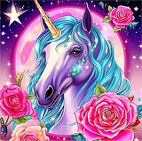 Licorne Diy Kits Acrylique Peintures Par Numéros Pour Adulte Enfant MJ1645