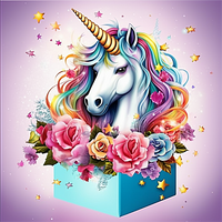 Licorne Diy Kits Acrylique Peintures Par Numéros Pour Adulte Enfant MJ1646