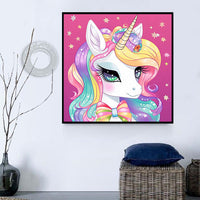 Licorne Diy Kits Acrylique Peintures Par Numéros Pour Adulte Enfant MJ1647