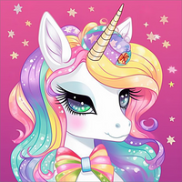 Licorne Diy Kits Acrylique Peintures Par Numéros Pour Adulte Enfant MJ1647