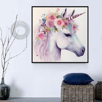 Licorne Diy Kits Acrylique Peintures Par Numéros Pour Adulte Enfant MJ1648