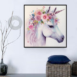 Licorne Diy Kits Acrylique Peintures Par Numéros Pour Adulte Enfant MJ1648