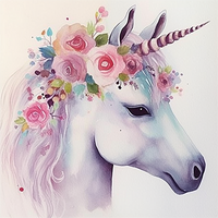 Licorne Diy Kits Acrylique Peintures Par Numéros Pour Adulte Enfant MJ1648