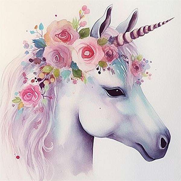 Licorne Diy Kits Acrylique Peintures Par Numéros Pour Adulte Enfant MJ1648