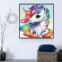 Licorne Diy Kits Acrylique Peintures Par Numéros Pour Adulte Enfant MJ1649