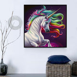 Licorne Diy Kits Acrylique Peintures Par Numéros Pour Adulte Enfant MJ1651