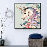 Licorne Diy Kits Acrylique Peintures Par Numéros Pour Adulte Enfant MJ1653