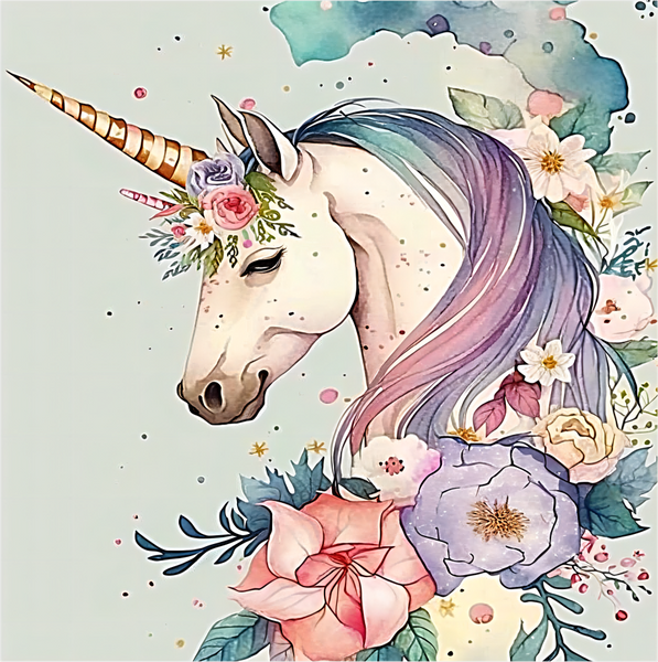 Licorne Diy Kits Acrylique Peintures Par Numéros Pour Adulte Enfant MJ1653