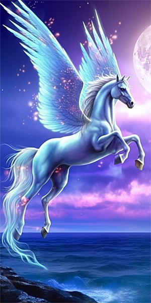 Licorne Diy Kits Acrylique Peintures Par Numéros Pour Adulte Enfant MJ1658