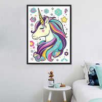 Licorne Diy Kits Acrylique Peintures Par Numéros Pour Adulte Enfant MJ1663