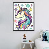 Licorne Diy Kits Acrylique Peintures Par Numéros Pour Adulte Enfant MJ1663