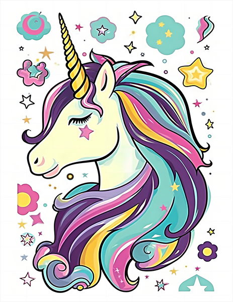 Licorne Diy Kits Acrylique Peintures Par Numéros Pour Adulte Enfant MJ1663