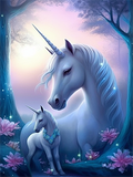 Licorne Diy Kits Acrylique Peintures Par Numéros Pour Adulte Enfant MJ1665