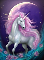 Licorne Diy Kits Acrylique Peintures Par Numéros Pour Adulte Enfant MJ1666