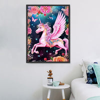 Licorne Diy Kits Acrylique Peintures Par Numéros Pour Adulte Enfant MJ1667