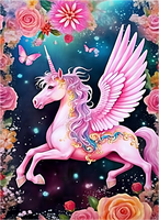 Licorne Diy Kits Acrylique Peintures Par Numéros Pour Adulte Enfant MJ1667