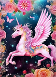 Licorne Diy Kits Acrylique Peintures Par Numéros Pour Adulte Enfant MJ1667