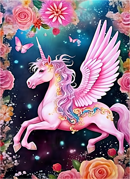 Licorne Diy Kits Acrylique Peintures Par Numéros Pour Adulte Enfant MJ1667
