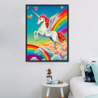 Licorne Diy Kits Acrylique Peintures Par Numéros Pour Adulte Enfant MJ1670