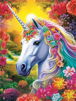 Licorne Diy Kits Acrylique Peintures Par Numéros Pour Adulte Enfant MJ1672