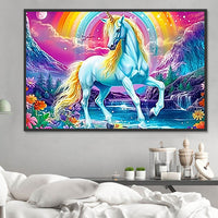 Licorne Diy Kits Acrylique Peintures Par Numéros Pour Adulte Enfant MJ1677