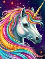 Licorne Diy Kits Acrylique Peintures Par Numéros Pour Adulte Enfant MJ1678