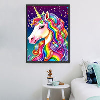 Licorne Diy Kits Acrylique Peintures Par Numéros Pour Adulte Enfant MJ1684