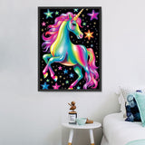 Licorne Diy Kits Acrylique Peintures Par Numéros Pour Adulte Enfant MJ1688