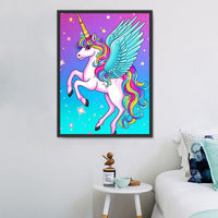 Licorne Diy Kits Acrylique Peintures Par Numéros Pour Adulte Enfant MJ1690