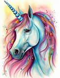 Licorne Diy Kits Acrylique Peintures Par Numéros Pour Adulte Enfant MJ1693