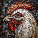 Poulet Diy Kits Acrylique Peintures Par Numéros Pour Adulte Enfant MJ1702