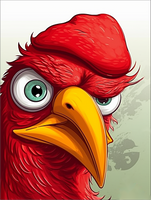 Poulet Diy Kits Acrylique Peintures Par Numéros Pour Adulte Enfant MJ1710