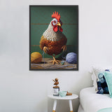 Poulet Diy Kits Acrylique Peintures Par Numéros Pour Adulte Enfant MJ1713