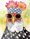 Poulet Diy Kits Acrylique Peintures Par Numéros Pour Adulte Enfant MJ1714