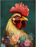 Poulet Diy Kits Acrylique Peintures Par Numéros Pour Adulte Enfant MJ1715