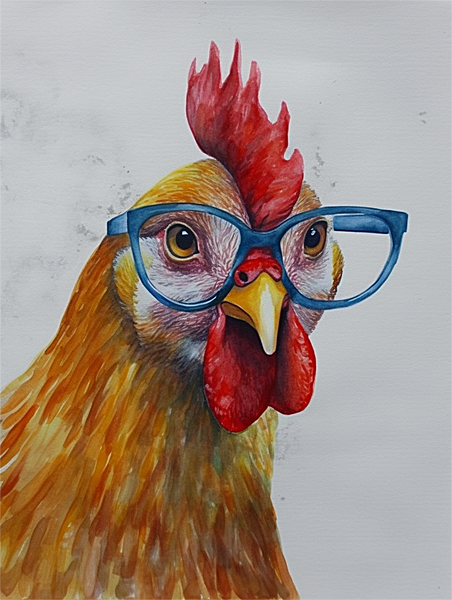 Poulet Diy Kits Acrylique Peintures Par Numéros Pour Adulte Enfant MJ1719