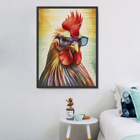 Poulet Diy Kits Acrylique Peintures Par Numéros Pour Adulte Enfant MJ1720
