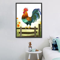 Poulet Diy Kits Acrylique Peintures Par Numéros Pour Adulte Enfant MJ1723