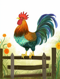 Poulet Diy Kits Acrylique Peintures Par Numéros Pour Adulte Enfant MJ1723